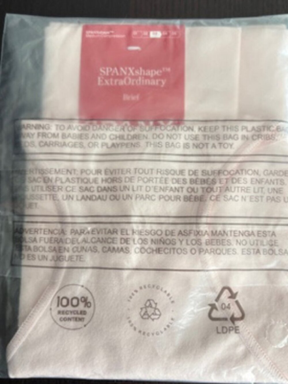 SPANXshape™ ExtraOrdinary Brief Rosebud Women's Size L NWT - Picture 6 of 6
